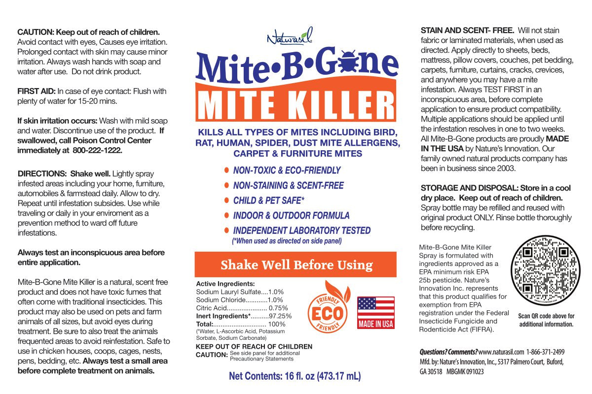 Mite-B-Gone Personal Care Pack