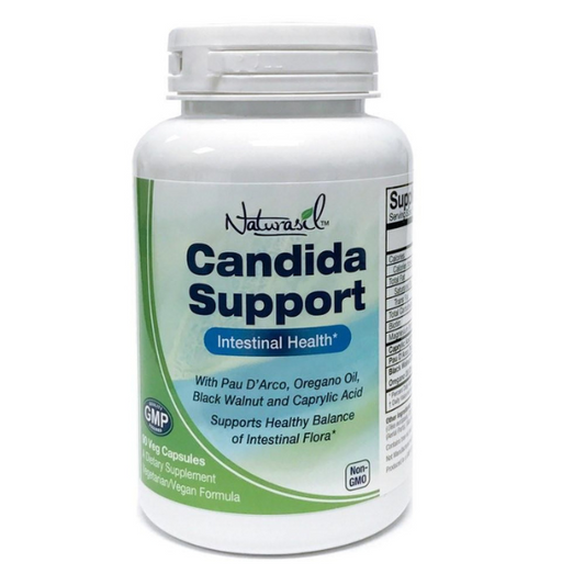 Candida Support - Yeast Balance and Intestinal Health - Vegetarian Formula - 90 Capsules