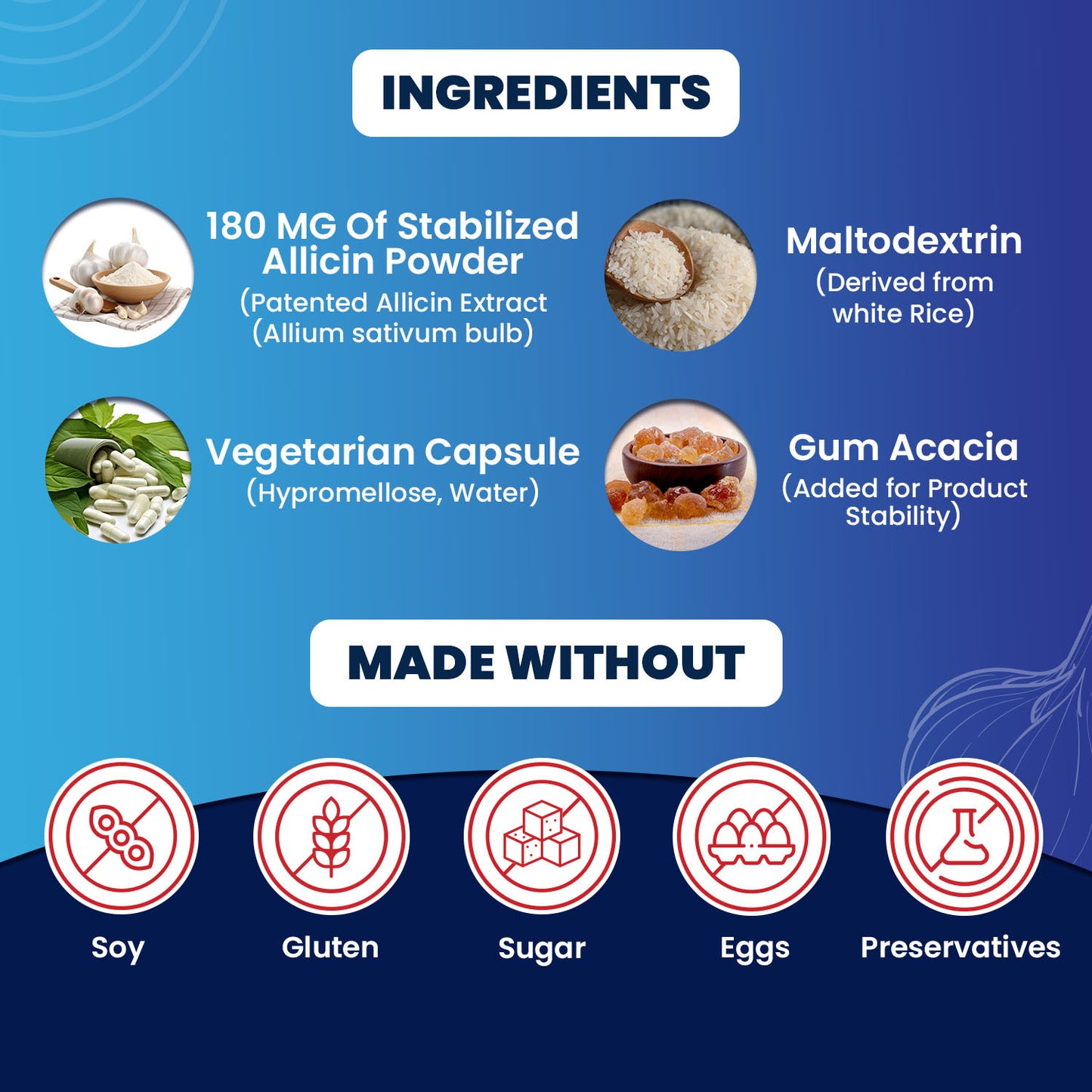 Mega Allicin 100% Allicin from Premium Garlic - 90 Count