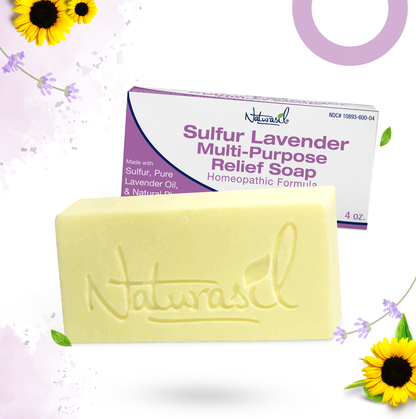 Premium Sulfur Lavender Soap | 10% Sulfur Advanced Cleansing Bar 4oz (2 - Pack)