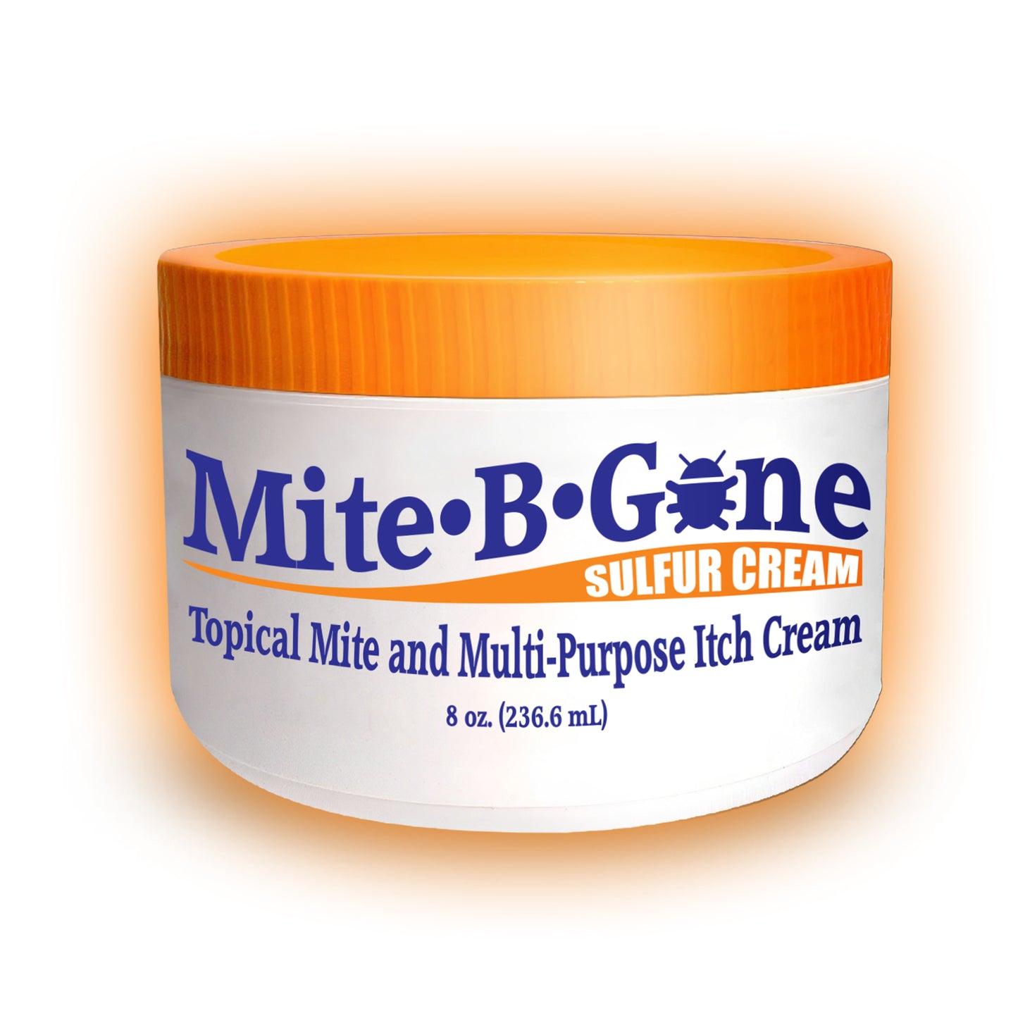 Mite-B-Gone Sulfur Cream (4oz) | Itch Relief from Mites, Insect Bites, Acne, and Fungus