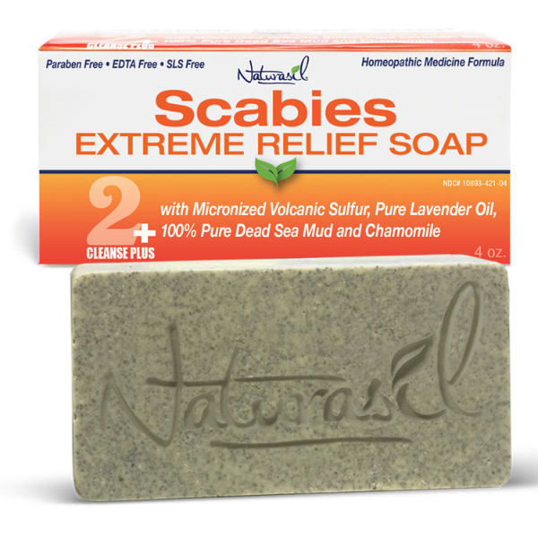 Scabies EXTREME Sulfur 100% Pure Dead Sea Mud Treatment Soap | 4 oz Bar