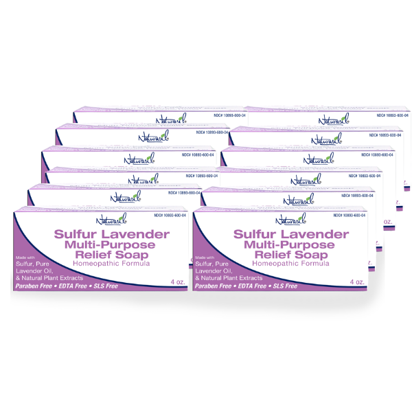Premium Sulfur Lavender Soap | 10% Sulfur Advanced Cleansing Bar 4oz (2 - Pack)