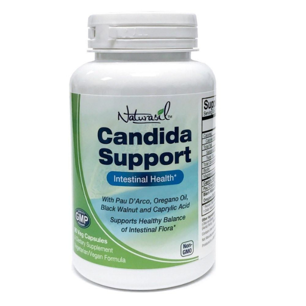 Candida Support - Equilibrio de levadura y salud intestinal - Fórmula vegetariana - 90 cápsulas