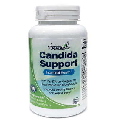 Candida Support - Yeast Balance and Intestinal Health - Vegetarian Formula - 90 Capsules