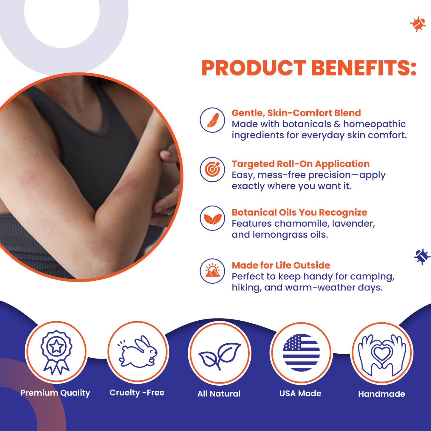 Alivio de picaduras y picazón - Roll-On de 10 ml