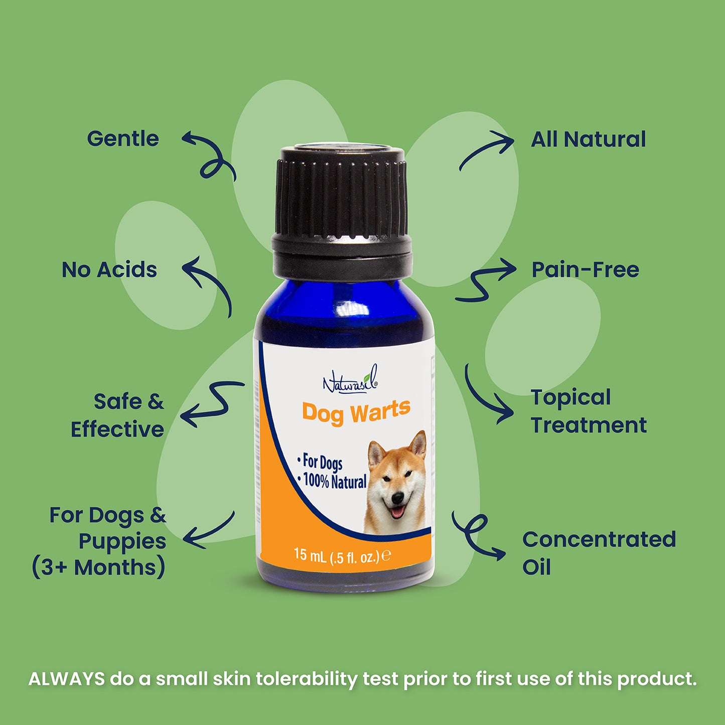 Líquido para eliminar verrugas en perros | 15ml