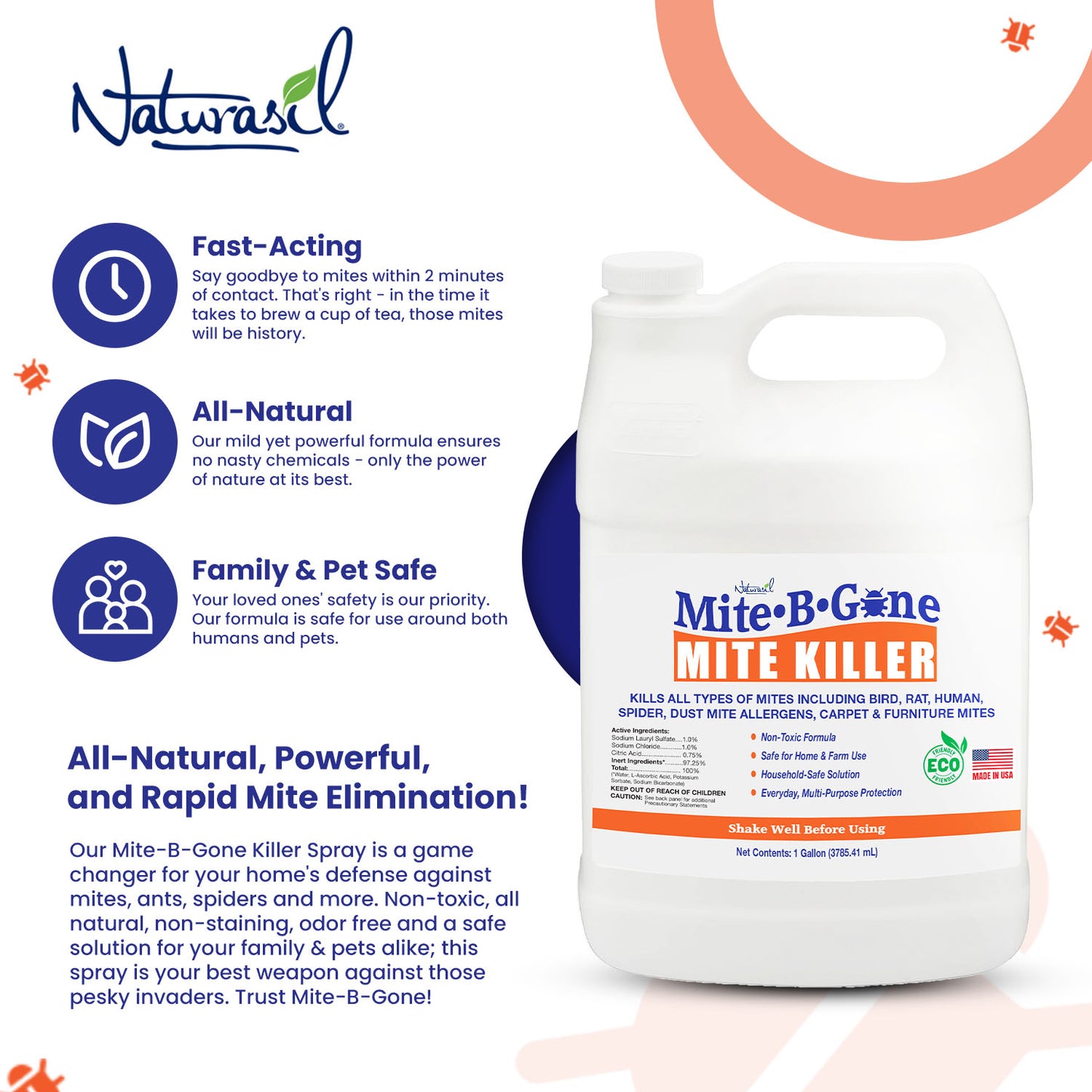 Mite-B-Gone Mite Killer Spray 1 Gallon