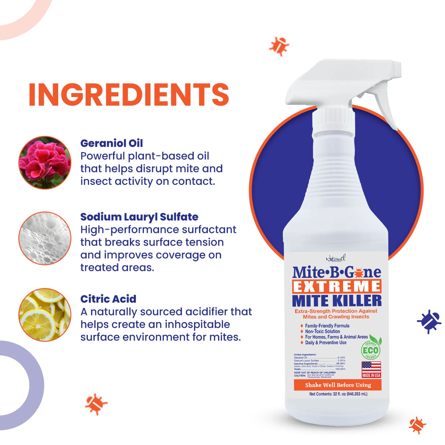 Mite-B-Gone Extreme Mite Killer Spray 32 oz