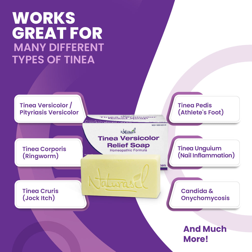 Naturasil Tinea Versicolor 10 Sulfur Medicated Soap 4oz Bar (2 Pack