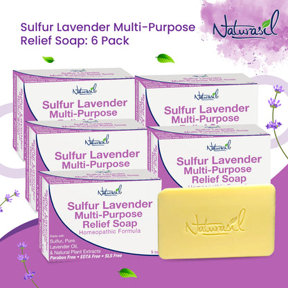Premium Sulfur Lavender Soap | Sulfur Advanced Cleansing Bar 5oz