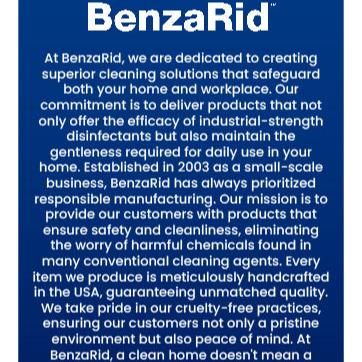 BenzaRid Professional Disinfectant 32 oz | EPA Registered