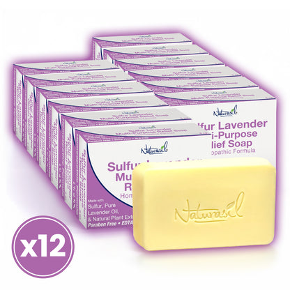 Premium Sulfur Lavender Soap | Sulfur Advanced Cleansing Bar 5oz