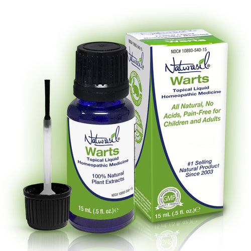 Warts Remover | Natural Homeopathic Topical Liquid | Painless and Iodine-Free