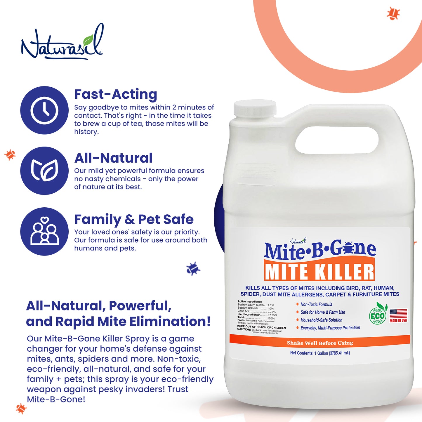 Mite-B-Gone Mite Killer Spray 1 Gallon