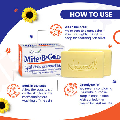 Mite-B-Gone Soaps (2 - 5 oz bars)