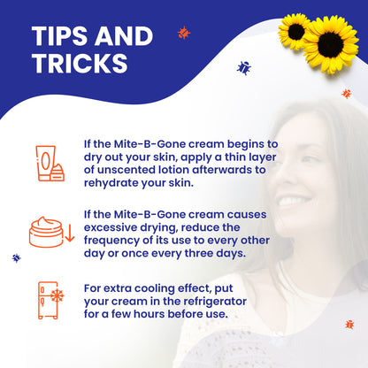 Mite-B-Gone Sulfur Cream (8oz) | Itch Relief from Mites, Insect Bites, Acne, and Fungus