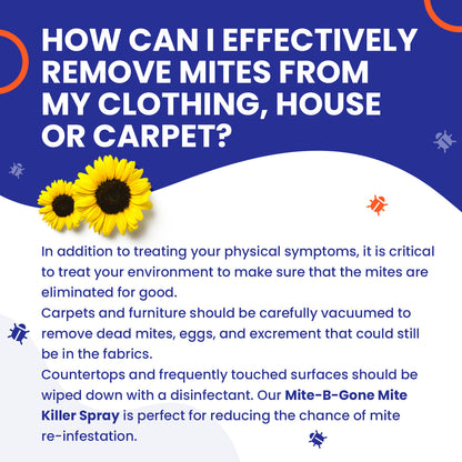 Mite-B-Gone Treatment Kit | Sulfur 4oz Lotion + Multi-Purpose Itch Soap (4 oz)