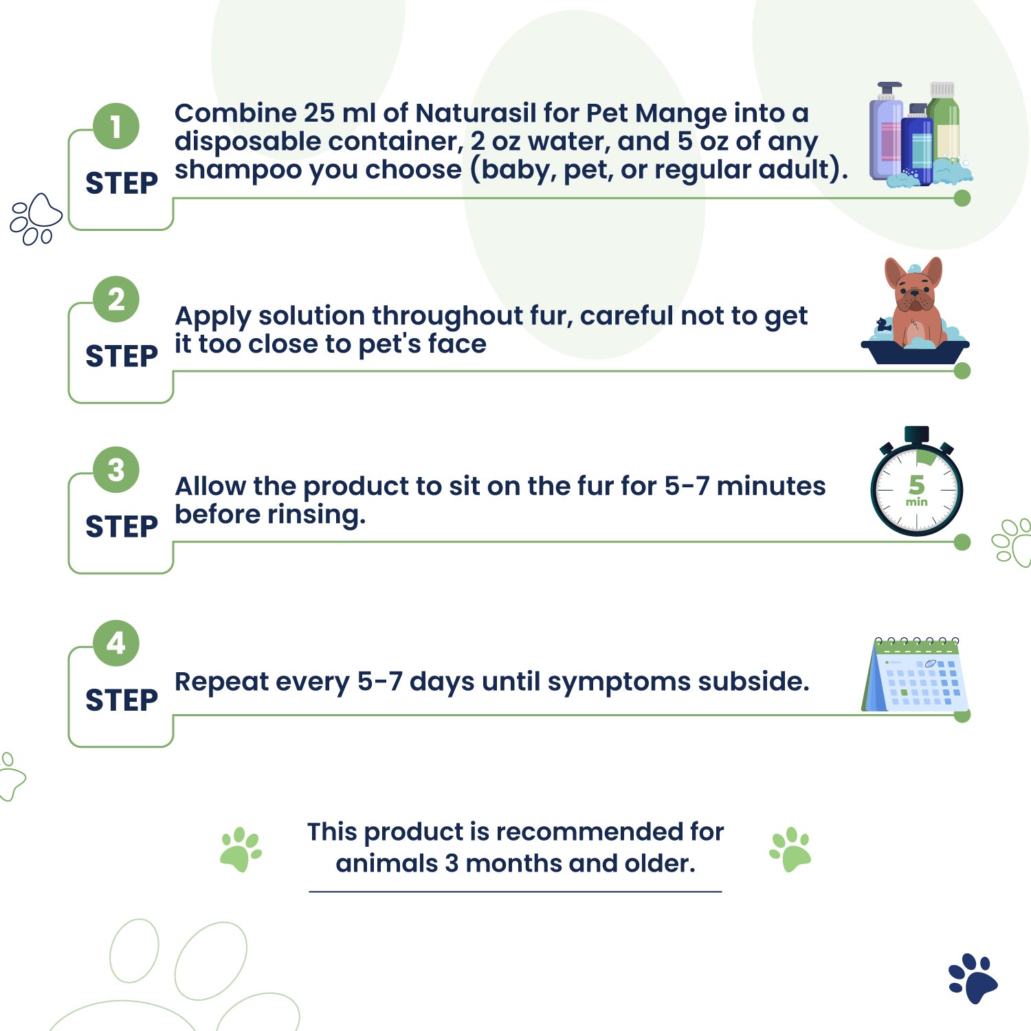 Pet Mange Treatment for Sarcoptic and Demodectic Mange | 50 mL - Naturasil