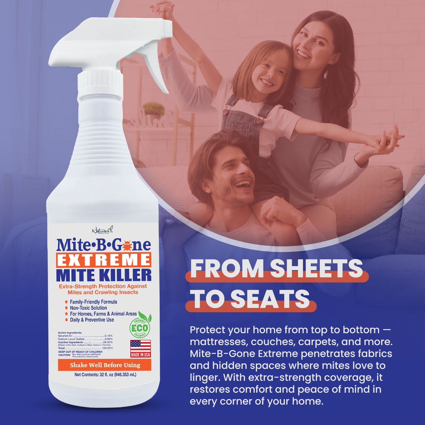 Mite-B-Gone Extreme Mite Killer Spray 32 oz