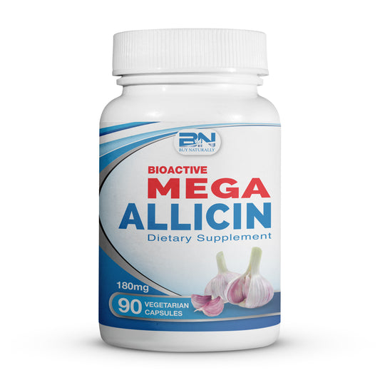 Mega Allicin 100% Allicin from Premium Garlic - 90 Count