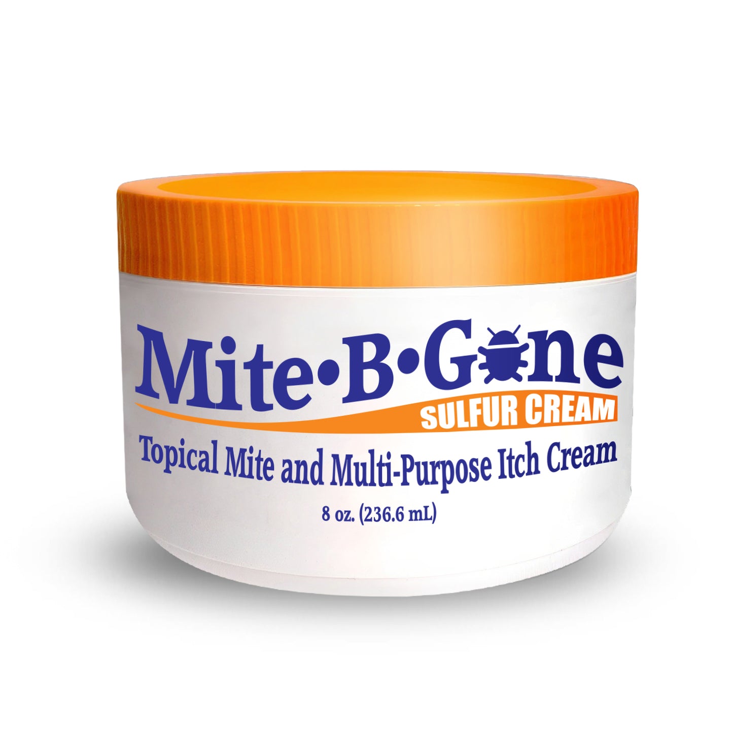Mite-B-Gone Sulfur Cream (4oz) | Itch Relief from Mites, Insect Bites, Acne, and Fungus