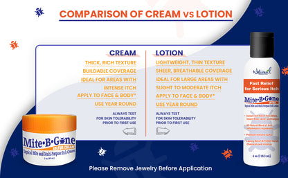 Mite-B-Gone Sulfur Lotion (8oz) | Itch Relief from Mites, Insect Bites, Acne, and Fungus