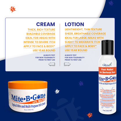 Mite-B-Gone 10% Sulfur 4oz Lotion + 2 Soap Bundle