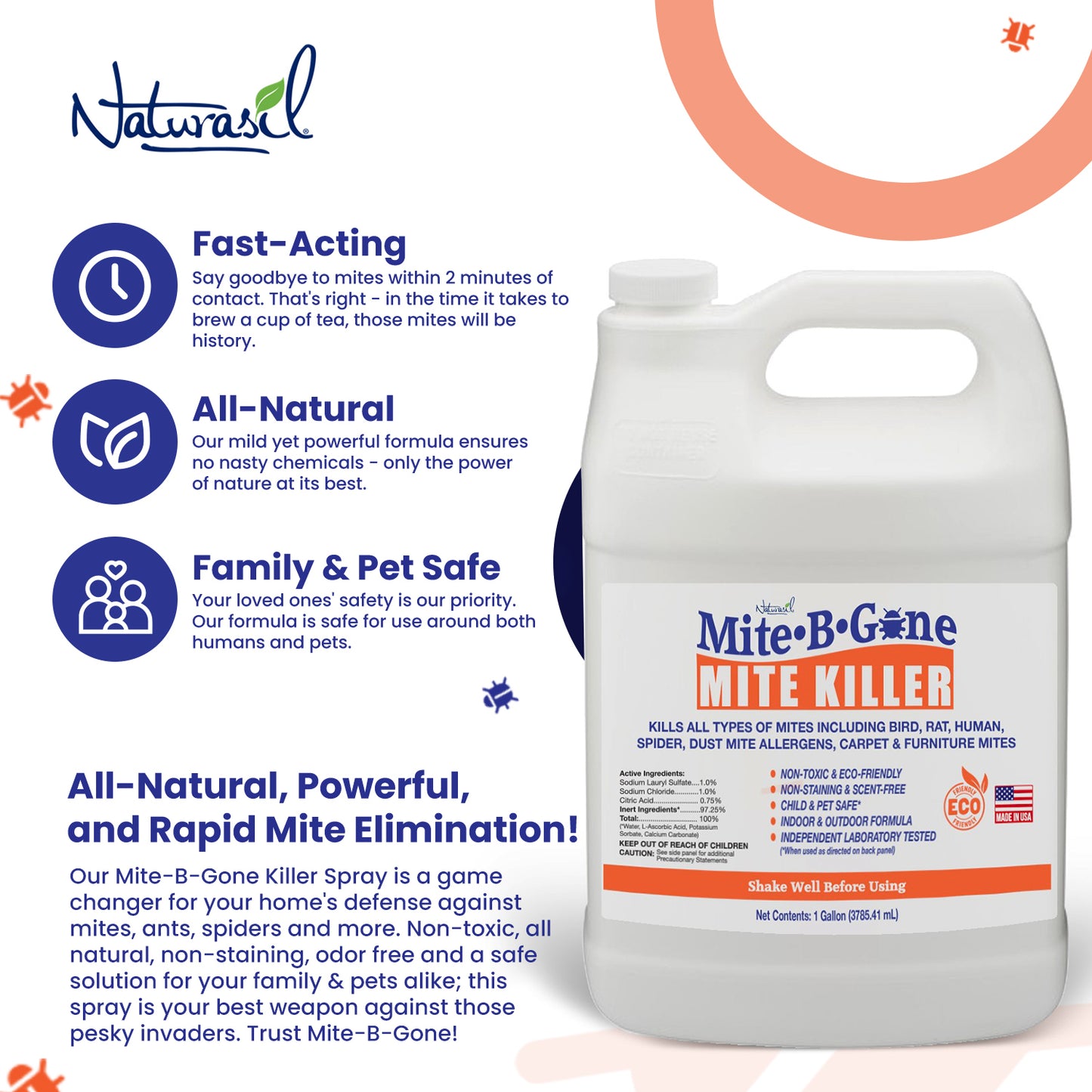 Mite-B-Gone Mite Killer Spray 1 Gallon