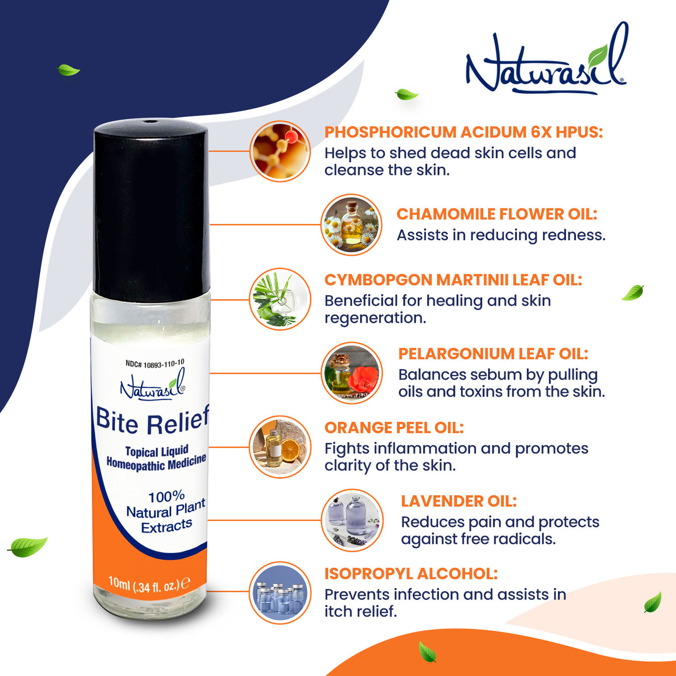 Bite & Itch Relief 10 mL RollOn Naturasil