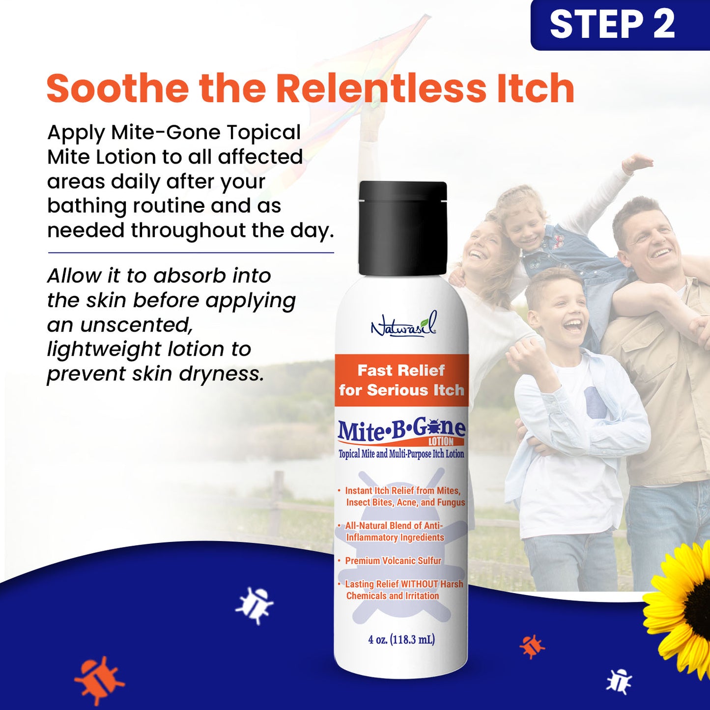 Paquete de cuidado personal Mite-B-Gone