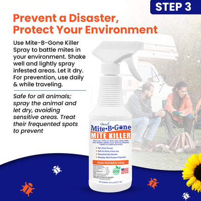 Paquete de cuidado personal Mite-B-Gone