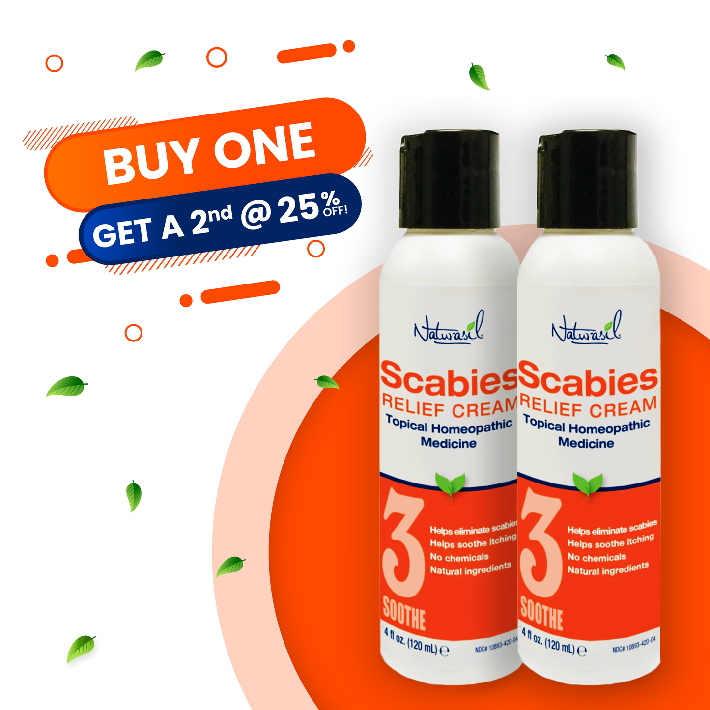 Scabies Treatment Cream | Buy One, Get a 2nd @ 25% Off | 2 - 4 oz Bottles