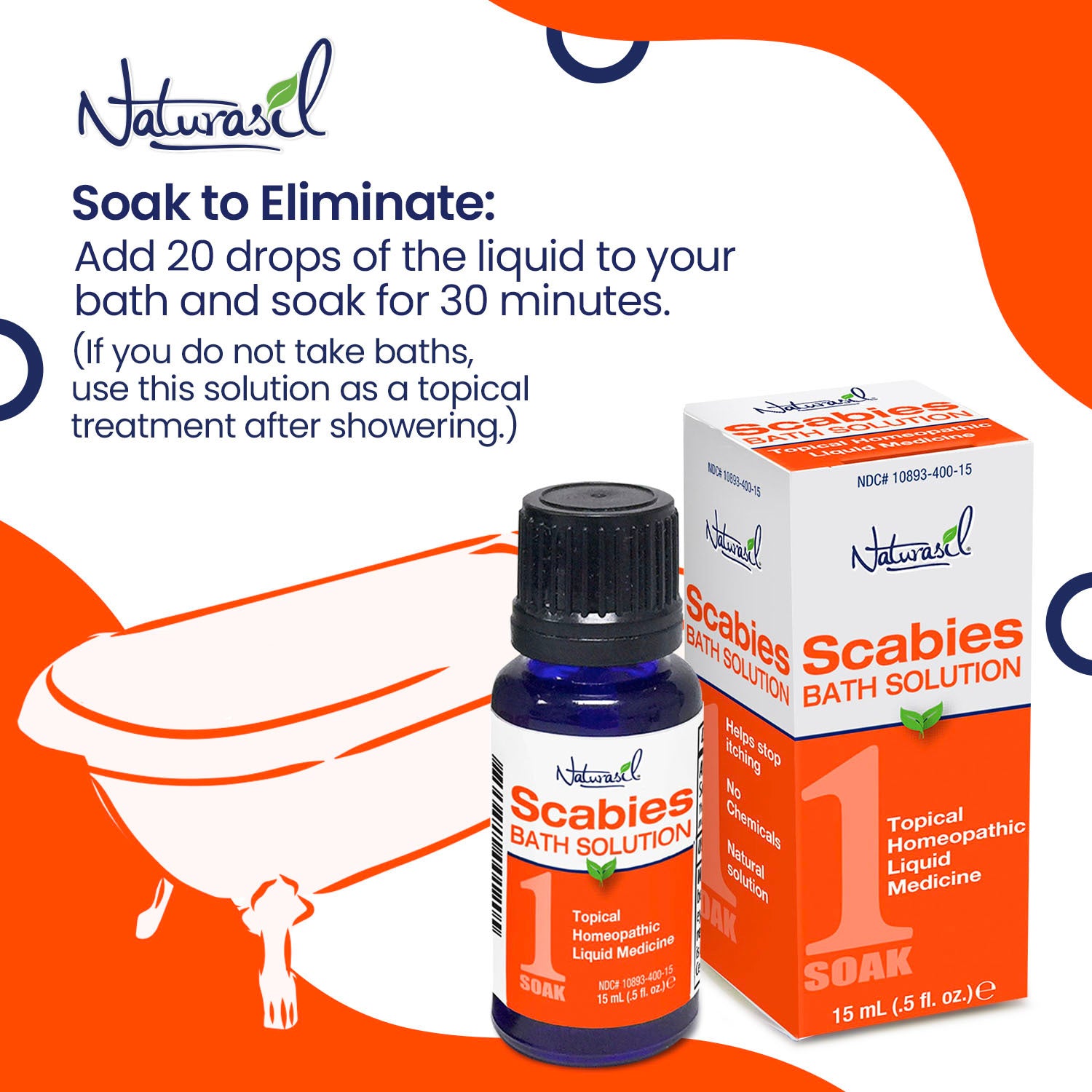 Natural Scabies Treatment Bath Soak 50ml – Naturasil