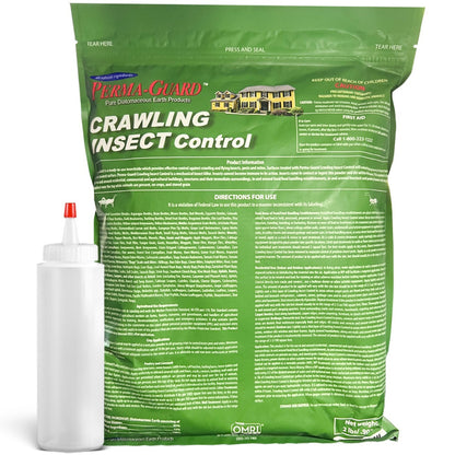 Crawling Insect Control Dust | 100% Diatomaceous Earth | Applicator Included - 2 lbs