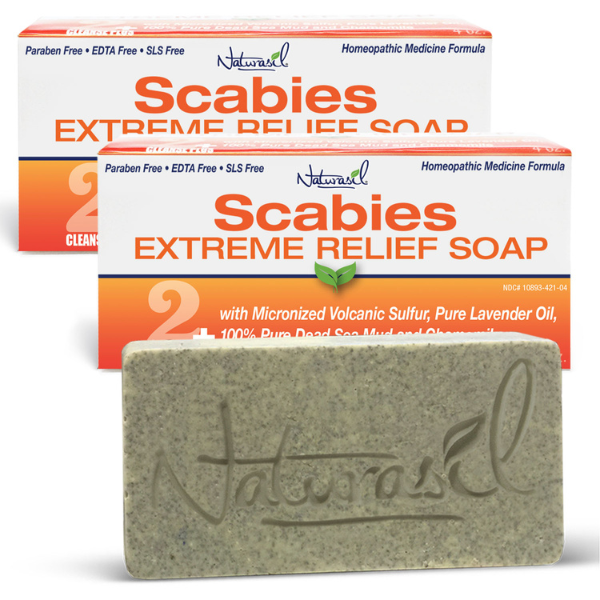 Scabies EXTREME 10% Sulfur 100% Pure Dead Sea Mud Treatment Soap | 2 Pack 4 oz Bars