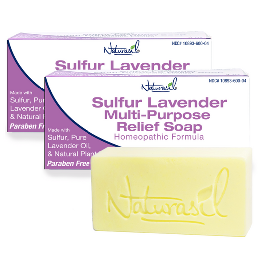 Premium Sulfur Lavender Soap | 10% Sulfur Advanced Cleansing Bar 4oz (2 - Pack)