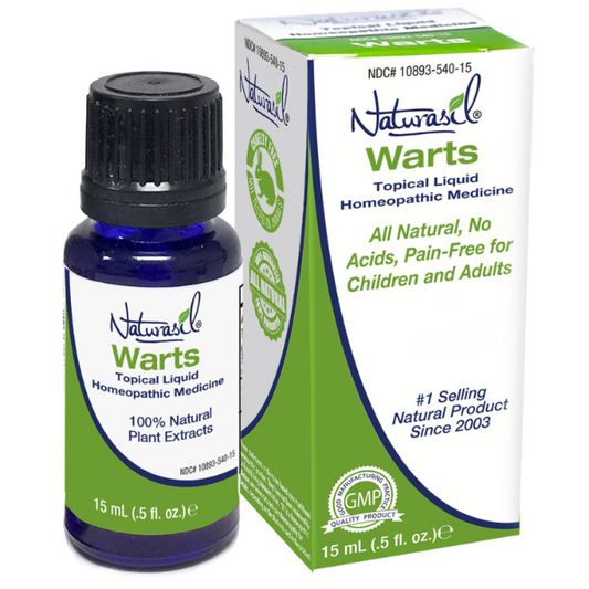 Warts Remover | Natural Homeopathic Topical Liquid | Painless and Iodine-Free