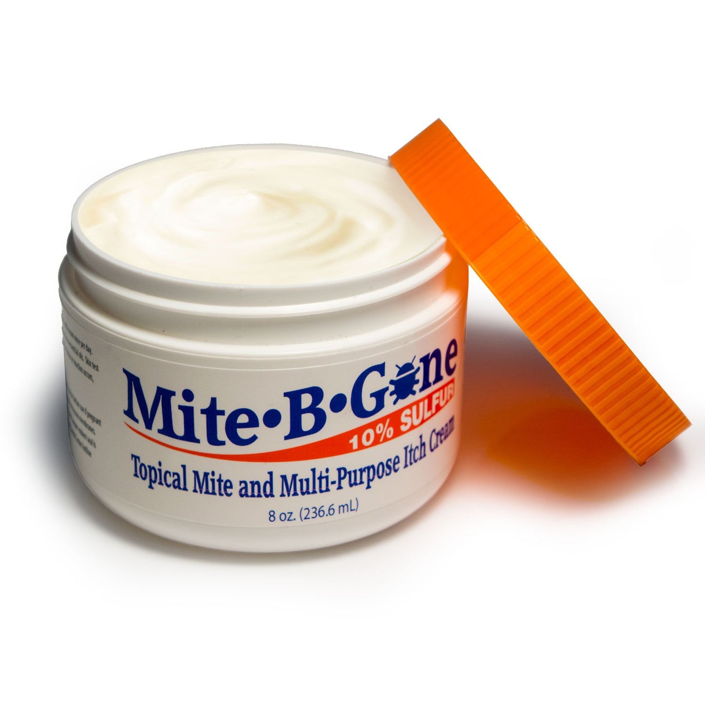 Mite-B-Gone 10% Sulfur Cream (8oz) | Itch Relief from Mites, Insect Bites, Acne, and Fungus