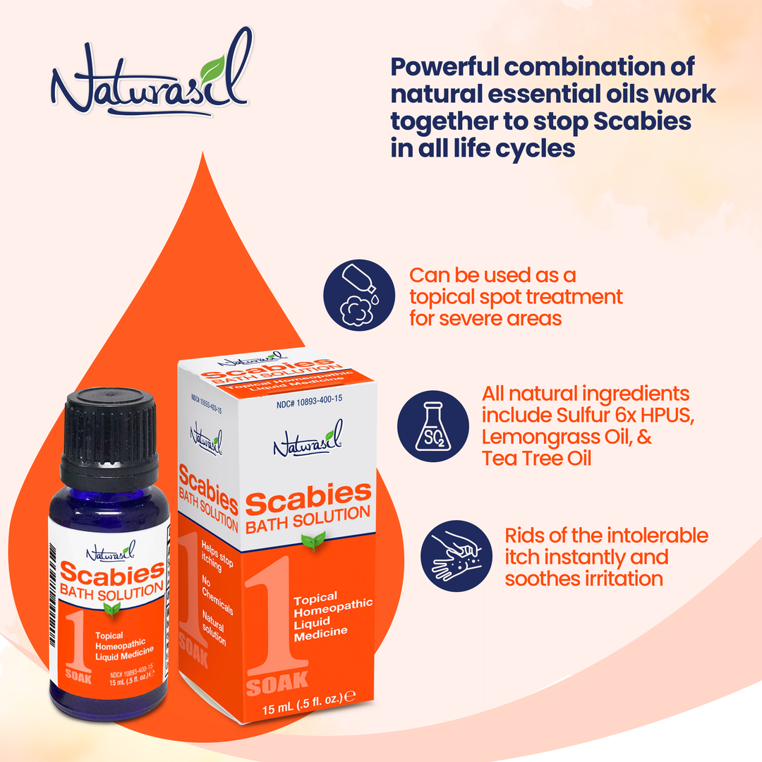 Scabies Treatment Bath Soak - 15ml Glass Bottle