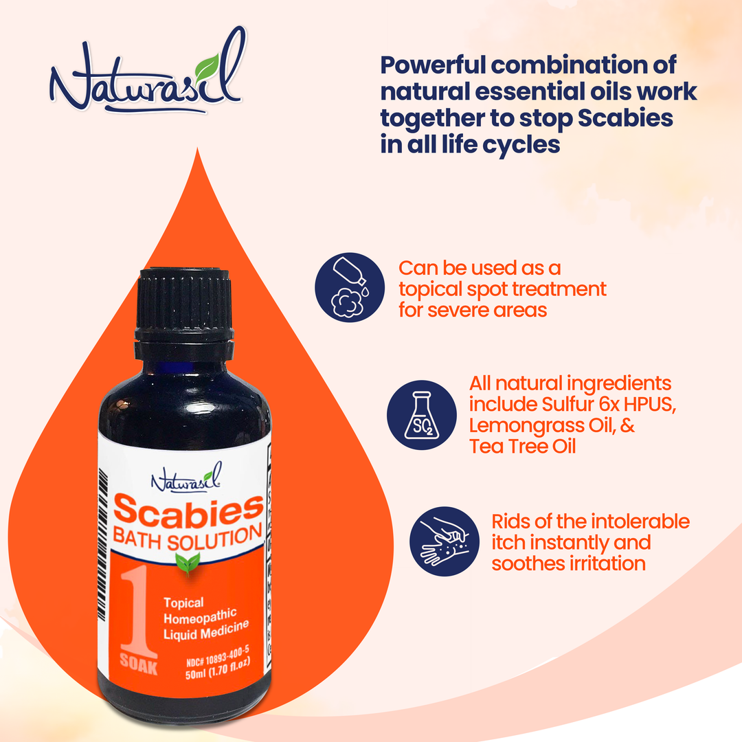 Scabies Treatment Bath Soak - 50ml Glass Bottle