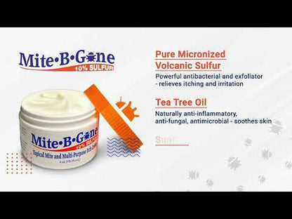 Mite Eliminator Relief Pack | Mite-B-Gone 10% Sulfur Cream | Mite-B-Gone Soaps (2 - 4 oz bars)