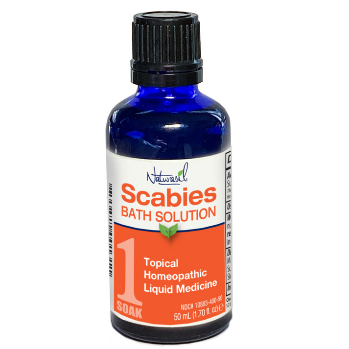Naturasil Scabies Treatment Liquid Sulfur Bath Soak 50mL Glass Bottle