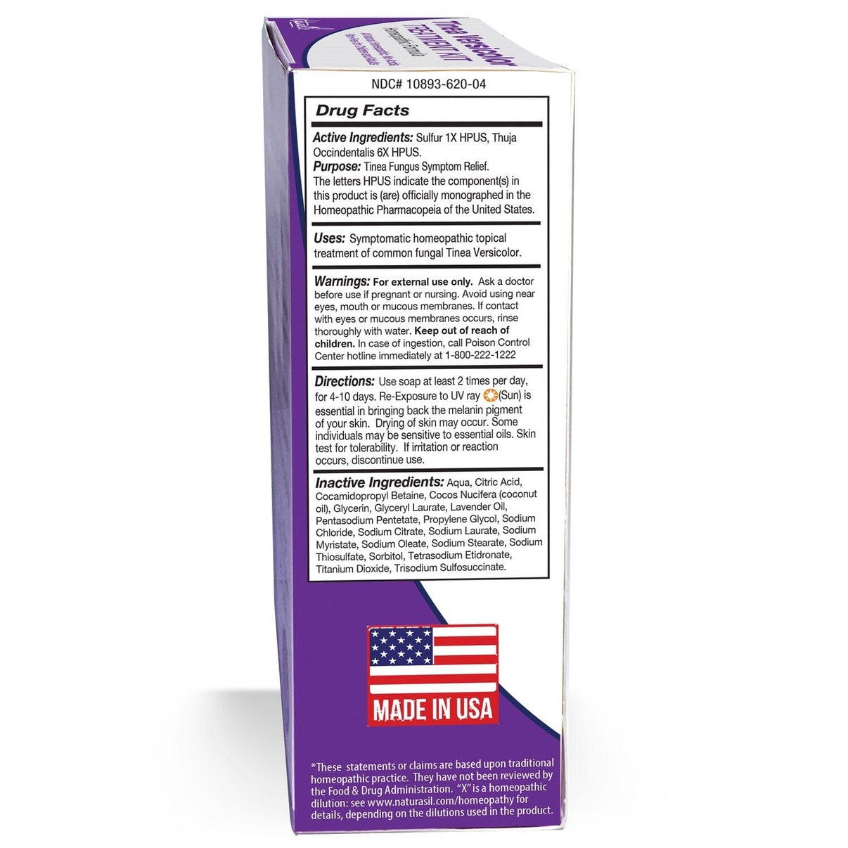 Naturasil Tinea Versicolor Treatment Kit 4oz Tinea Versicolor 10