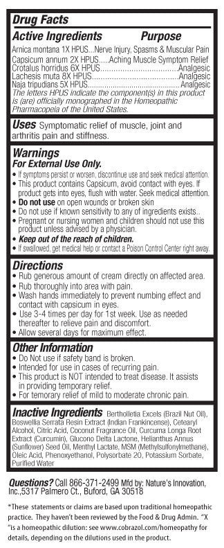CobraZol™ Sport | Extreme Pain Relief Cream | 4 oz Bottle - Naturasil